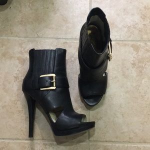 Michael by Michael Kors Platform Peep Toe Boots